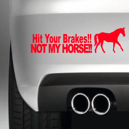Hit Your Brakes Not My Horse