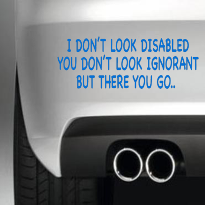 I Don't Look Disabled