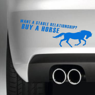 Want A Stable Relationship Buy A Horse