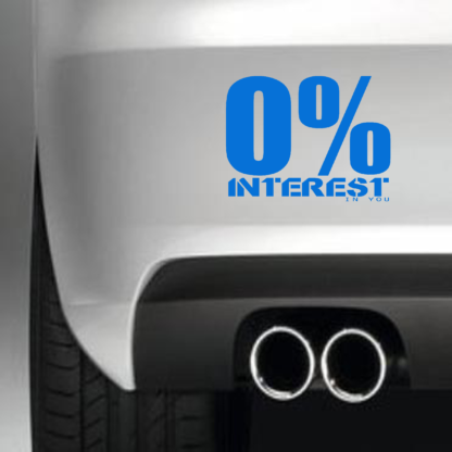 0% interest in you