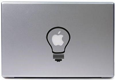 South Coast Stickers LIGHTBULB LAPTOP STICKER IPAD TABLET APPLE FUNNY VINYL  GRAPHIC DECAL – South Coast Stickers